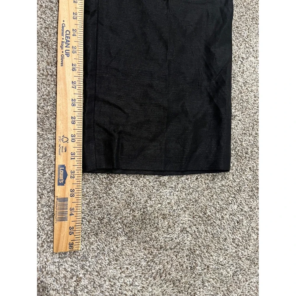 Aritzia The Limitless Pant Black Linen Blend Wide Leg Trousers Size 4